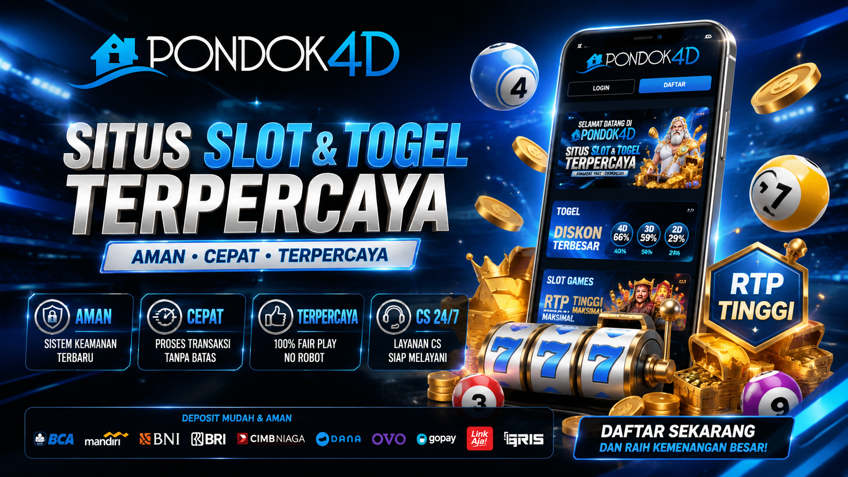 PONDOK4D Banner